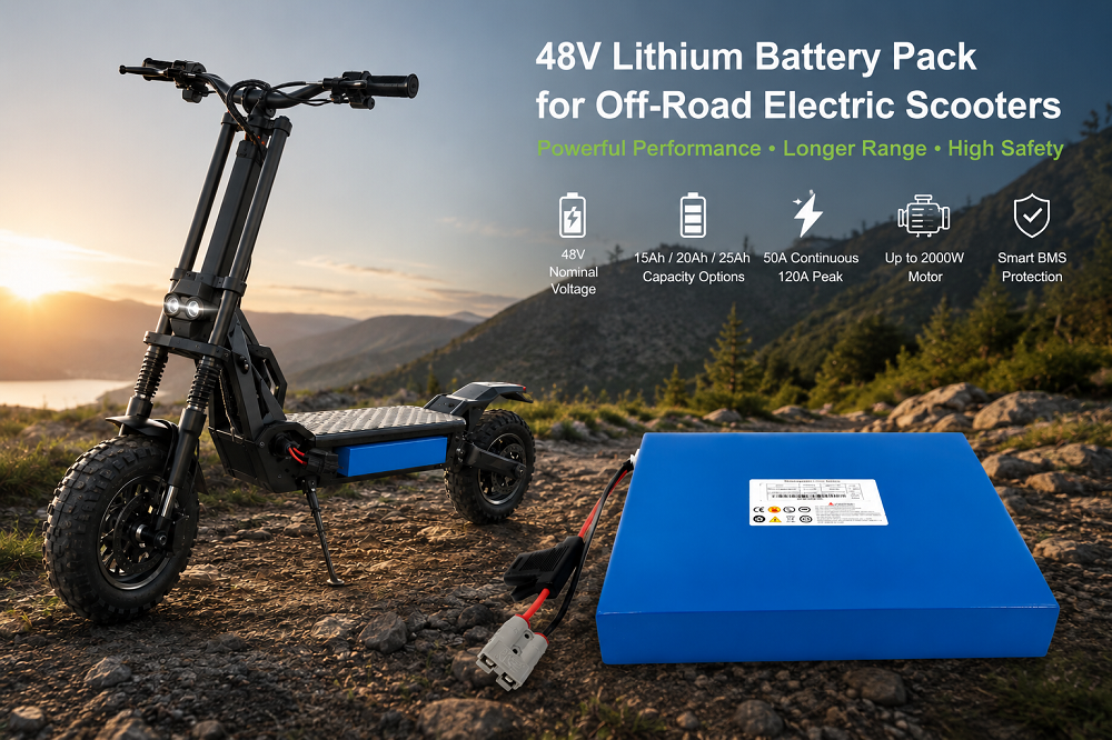 trường hợp công ty mới nhất về Bộ pin lithium 48V cho xe tay ga điện ngoài đường 2000W