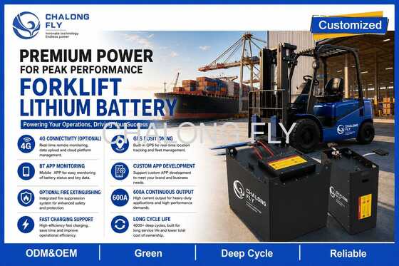 Custom 51.2V LiFePO4 Forklift Battery 304Ah 412Ah 560Ah with Smart BMS
