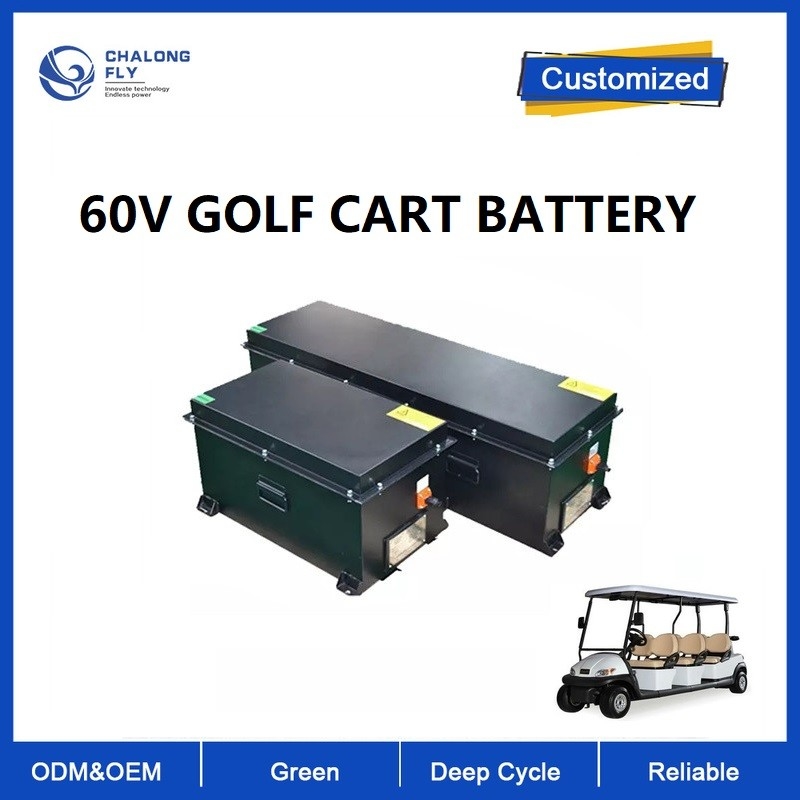 CLF OEM ODM 48V 60V 72V 80Ah 100Ah Custom Golf Cart NCM LiFePO4 Lithium Battery Packs with Stable BMS CAN IP65