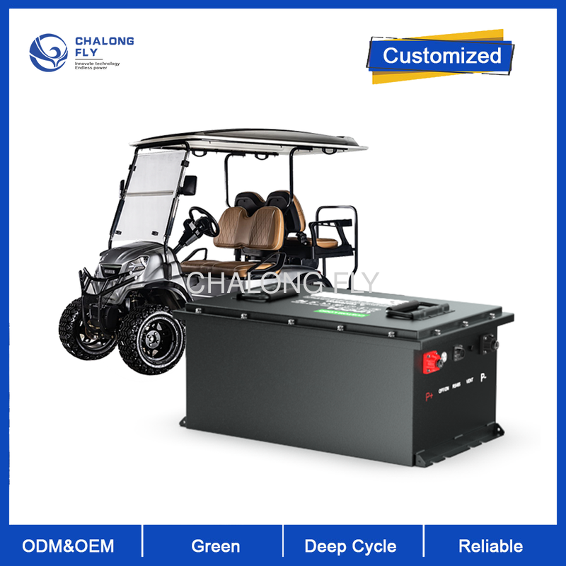 24V 52AH Long-Lasting Rechargeable Golf Cart Battery - Deep Cycle Lithium Ion Battery