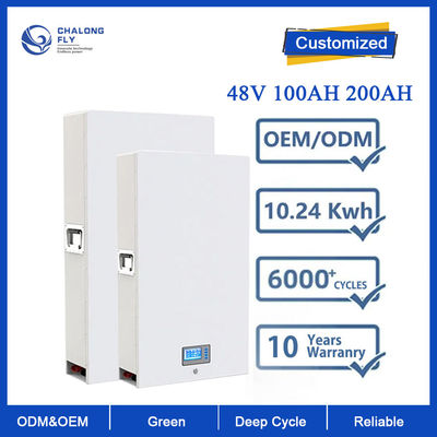 Pin Lithium LiFePo4 OEM ODM Pin Lithium Ion 48V 100AH ​​200AH 300AH có thể sạc lại cho Bộ lưu trữ năng lượng mặt trời tại nhà