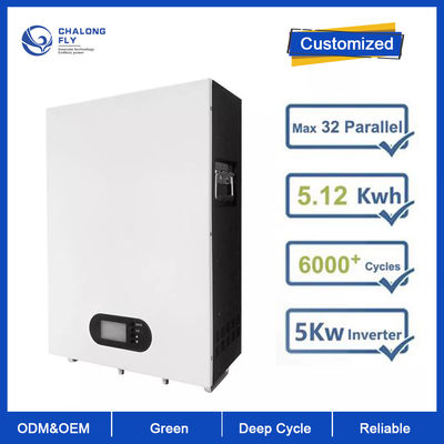 Pin Lithium LiFePo4 Bộ pin năng lượng mặt trời Lithium Ion OEM ODM 48V 100AH ​​Trang chủ Công suất 5KWH cho hệ thống năng lượng dự phòng