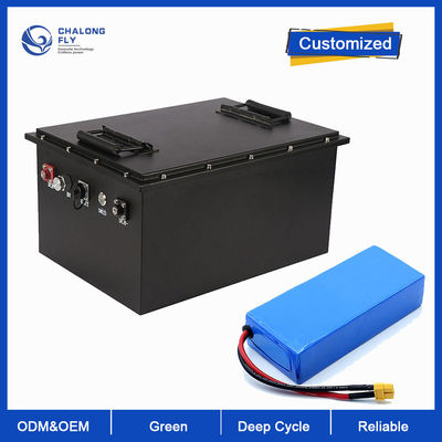 LiFePO4 pin lithium 48V 60V 72V 30AH 60AH 100AH pin lithium ion tùy chỉnh có thể sạc lại cho xe máy điện / xe lăn điện
