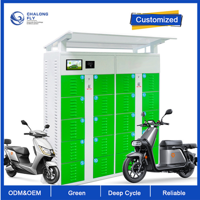 Tủ trao đổi pin lithium ngoài trời OEM ODM LiFePO4 để chia sẻ Xe đạp điện Pin tùy chỉnh