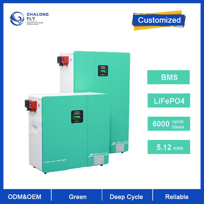 Bộ pin Lithium Ion tùy chỉnh LifePo4 24V 48V 200Ah Pin Powerwall cho hệ thống lưu trữ năng lượng mặt trời tại nhà