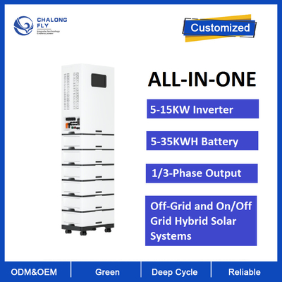 Biến tần pin LiFePO4 hộ gia đình 5000W LFP năng lượng mặt trời tái tạo