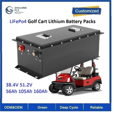 CLF OEM ODM Sạc lại LiFePo4 Golf Cart Lithium pin 38.4V 56Ah 105Ah 160Ah xe tải xe nâng xe buýt 6000cycle