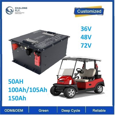 Ắc quy xe golf CLF OEM 48V 100Ah với pin Lithium loại A và tuổi thọ 4000 chu kỳ