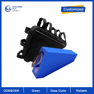 CLF Sản phẩm bán buôn 52V 60V 72V 20Ah 25Ah 30Ah 35Ah Bộ ắc quy Lithium Ion Tam giác Bộ ắc quy Ebike hình trụ cho xe đạp điện