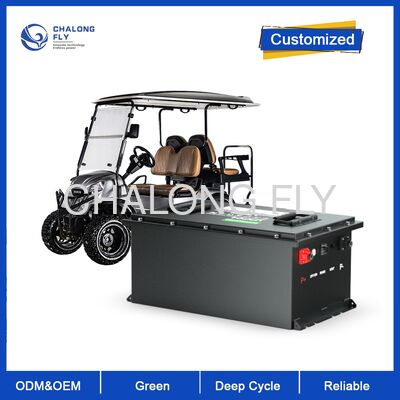 24V 52AH Long-Durable Rechargeable Golf Cart Battery - Deep Cycle Lithium Ion Battery