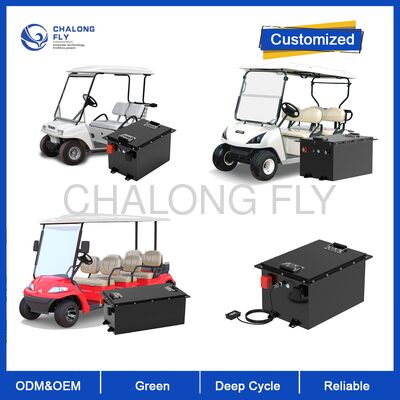 Ắc quy Lithium xe golf 48V 100Ah với 4000 chu kỳ và tế bào LiFePO4 loại A