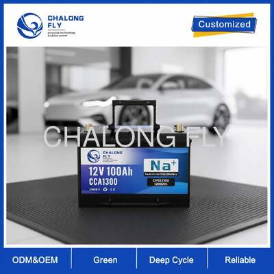 12V 100Ah pin khởi động natri Ion lên đến 1300 CCA cho xe tải và thuyền