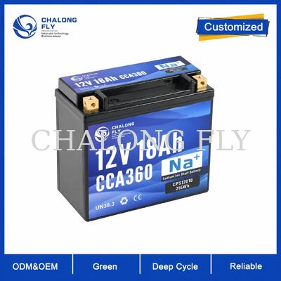 12.8V 18Ah 360CCA LiFePO4 pin khởi động xe máy cho các ứng dụng thể thao điện