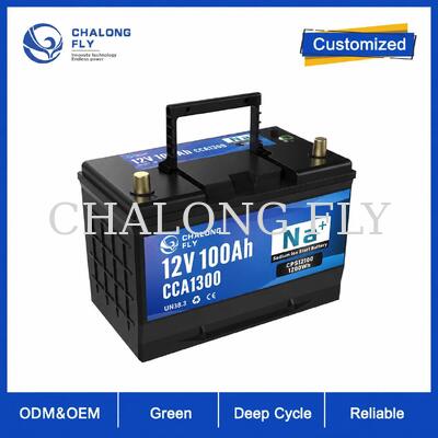 12V 40Ah H7 Sodium-Ion Start-Stop pin với Smart BMS và 3500 chu kỳ cho xe hành khách