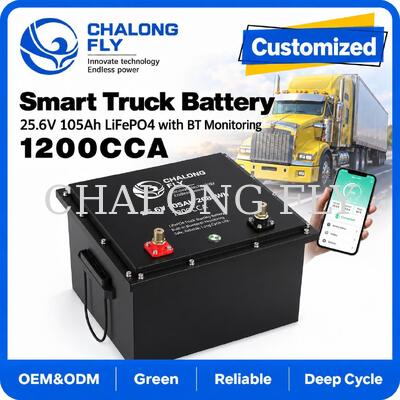 25.6V 105Ah LiFePO4 Truck khởi động pin với 1000CCA cho năng lượng điều hòa không khí đậu xe