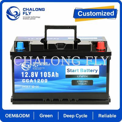 12.8V 100Ah Pin sạc khởi động LiFePO4 dòng cao cho ứng dụng hàng hải & xe tải